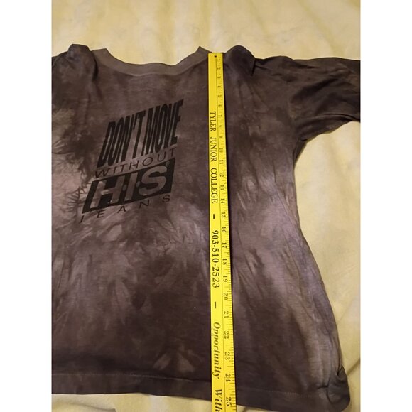 Vintage HIS Jeans Tie-Dye T-Shirt Single Stitch Don't Move Without H.I.S. - Picture 10 of 11